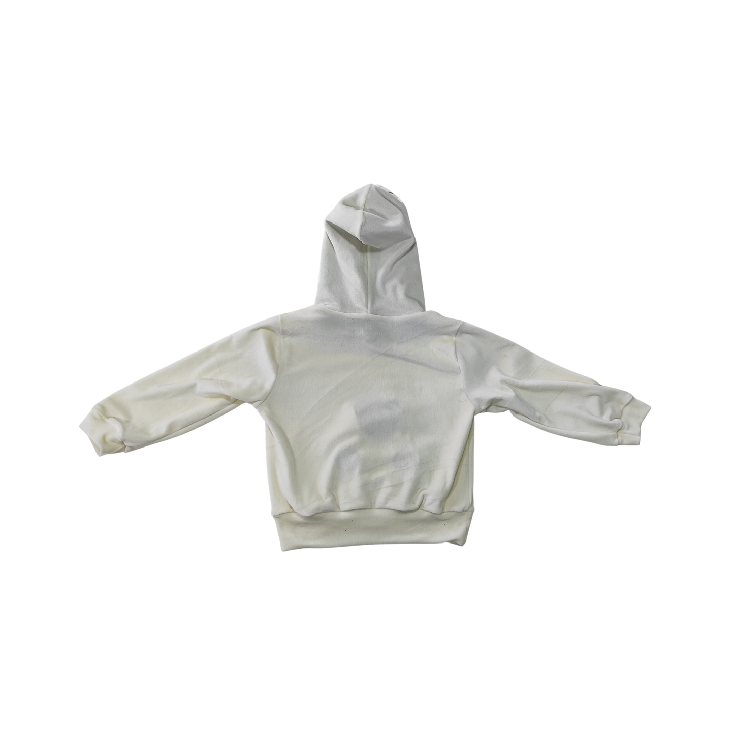 Conjunto Gris Chumbo y Blanco – Calça + Blusita con Capucha y Bordado de Pajarito