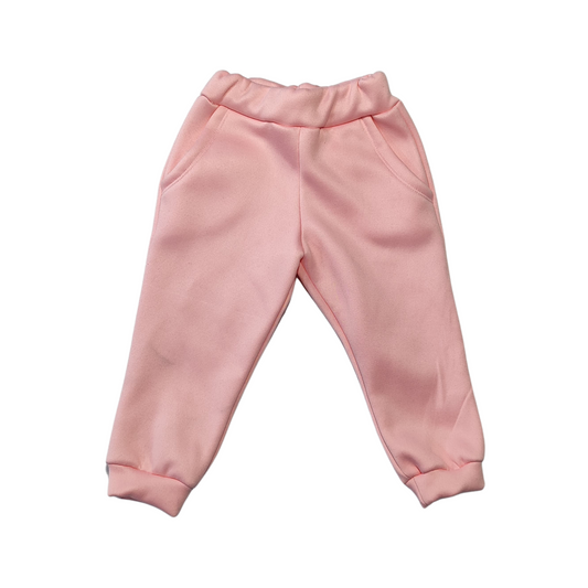 Pantalón Infantil de Moletón Rosa Claro – Suave, Práctico y Antialérgico