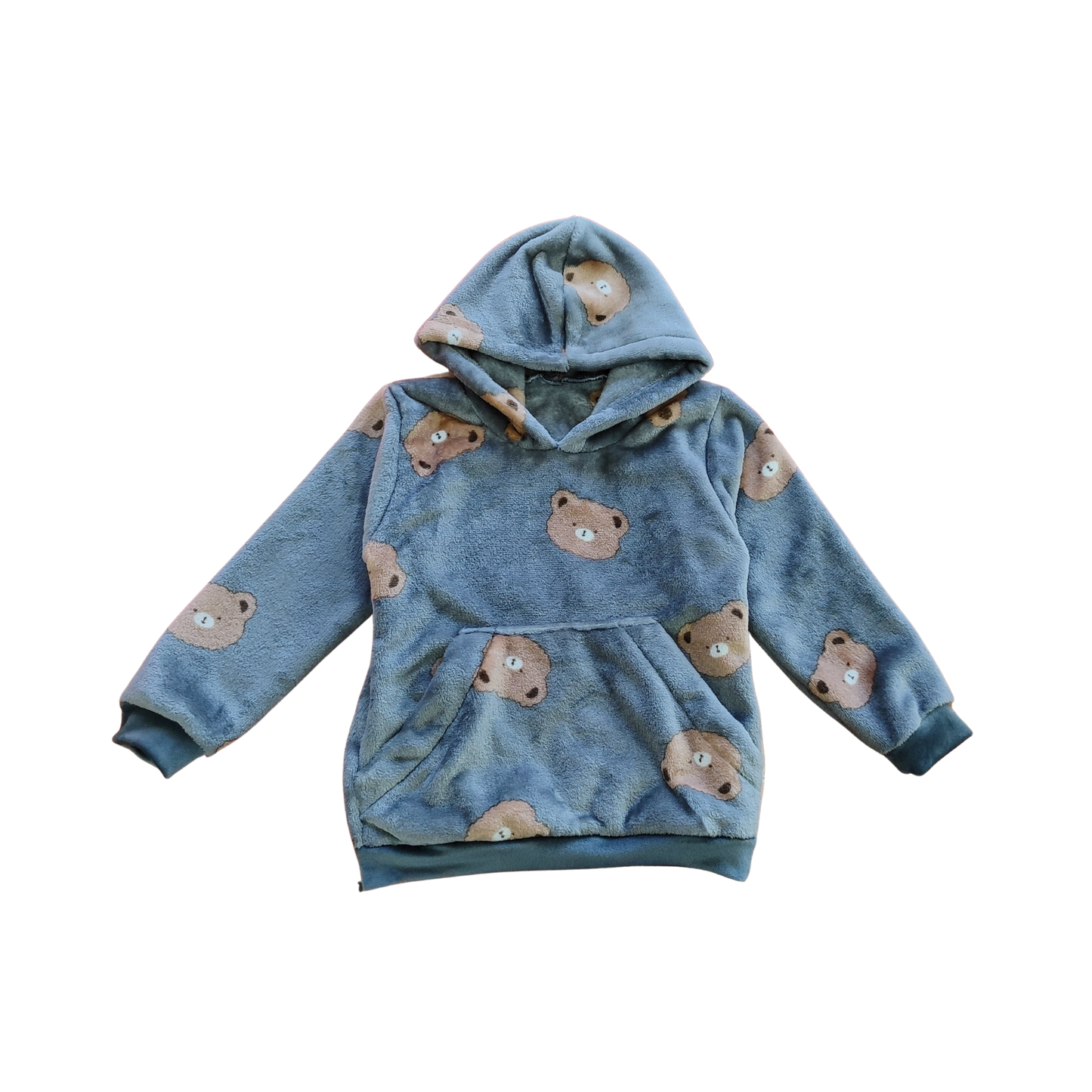 Conjunto Polar Gris con Ositos – Abrigo Suave y Mimosito para tu Bebé